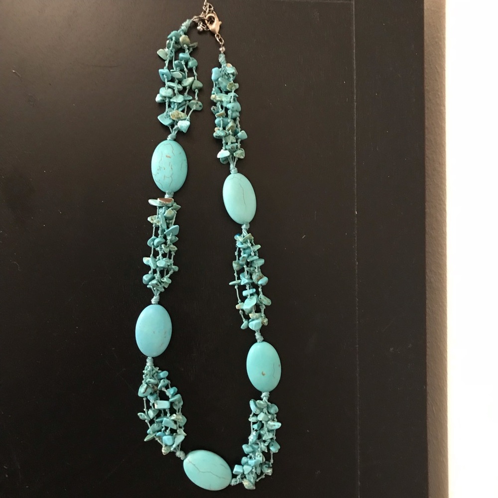 Turquoise layer necklace - Picture 2 of 2